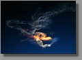 From our perspective, the smoke plume eventually turned into this wicked looking dragon, complete with dragon's breath.