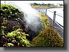 Steaming Bluff: Volcanic heat produces steam from rain water that drips through openings in the ground.