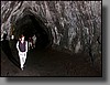 The first half of the lava tube is lighted and has been cleared of stalactites. 
