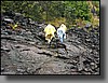We begin to ascend the crater walls.