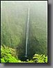 A stunning waterfall was flowing down the side of the valley.